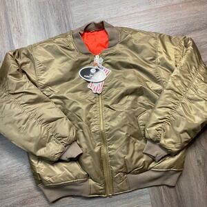 Rothco MA-1 Flight Jacket Mens 3XL Coyote Brown Tactical Bomber Reversable USAF